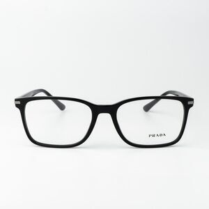 Prada Women Eyeglasses Black Square PR14WV 1AB1O1 BRAND NEW